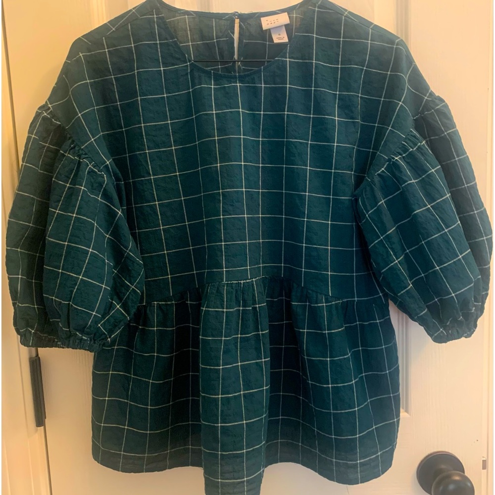 A New Day peplum top| size small